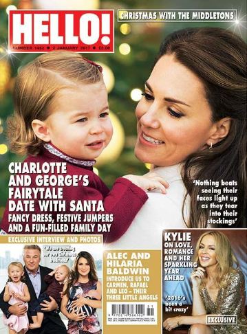 Hello! magazine - Kate Middleton and Princess Charlotte cover (2 January 2017 - Issue 1462)