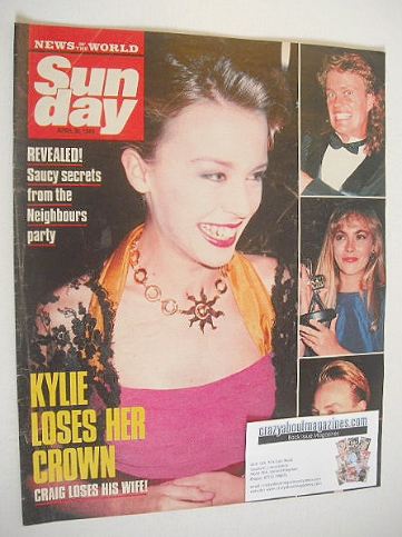 <!--1989-04-30-->Sunday magazine - 30 April 1989 - Kylie Minogue cover