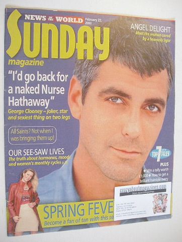 Sunday magazine - 27 February 2000 - George Clooney cover