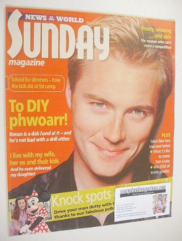 Sunday magazine - 2 July 2000 - Ronan Keating cover