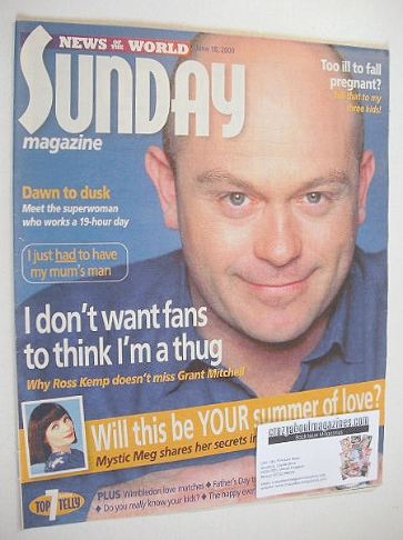 Sunday magazine - 18 June 2000 - Ross Kemp cover