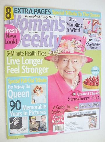 <!--2016-06-07-->Woman's Weekly magazine (7 June 2016 - The Queen cover)