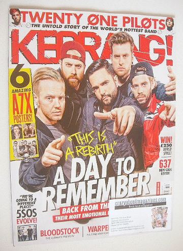Kerrang magazine - A Day To Remember cover (13 August 2016 - Issue 1632)