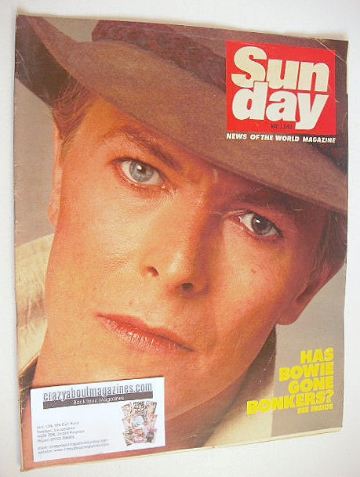 <!--1983-05-01-->Sunday magazine - 1 May 1983 - David Bowie cover