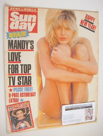 Sunday magazine - 3 January 1988 - Mandy Smith cover
