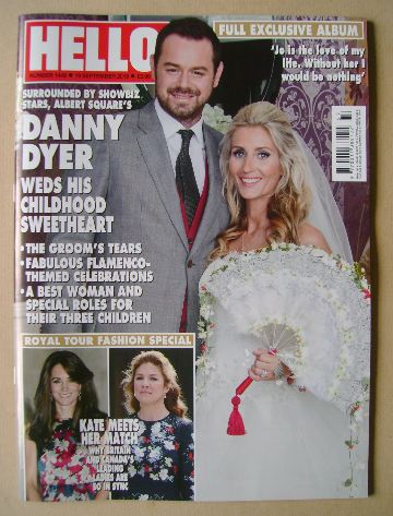 Hello! magazine - Danny Dyer and Jo Mas cover (19 September 2016 - Issue 1448)