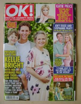 OK! magazine - Kellie Bright and Family cover (27 September 2016 - Issue 1051)