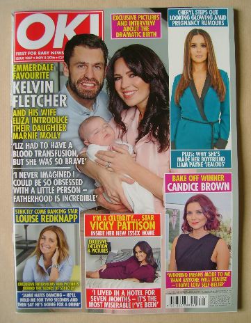 OK! magazine - Kelvin Fletcher and Eliza Marsland cover (8 November 2016 - Issue 1057)