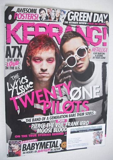 Kerrang magazine - Twenty One Pilots cover (1 October 2016 - Issue 1639)