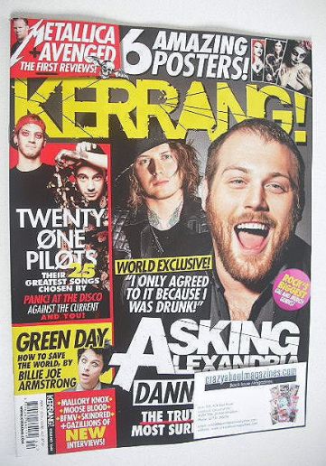 Kerrang magazine - Asking Alexandria cover (5 November 2016 - Issue 1644)