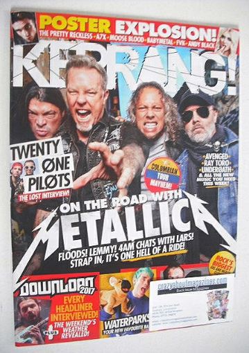 Kerrang magazine - Metallica cover (12 November 2016 - Issue 1645)
