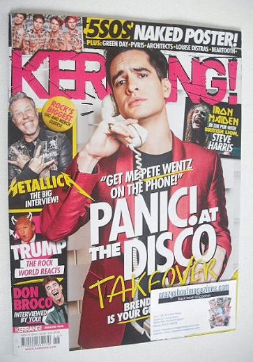 Kerrang magazine - Brendon Urie cover (19 November 2016 - Issue 1646)