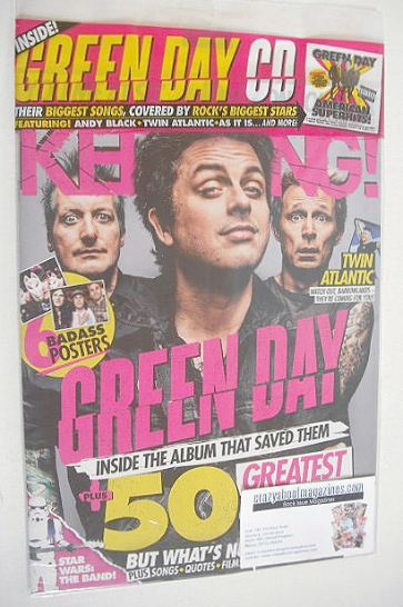 Kerrang magazine - Green Day cover (10 December 2016 - Issue 1649)