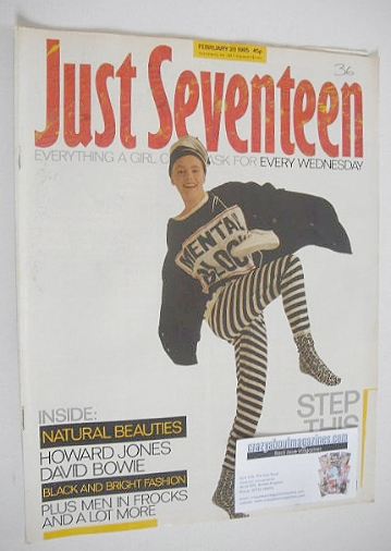 <!--1985-02-20-->Just Seventeen magazine - 20 February 1985