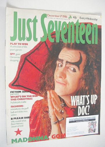 Just Seventeen magazine - 17 December 1986