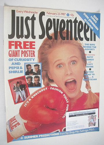 <!--1987-02-25-->Just Seventeen magazine - 25 February 1987