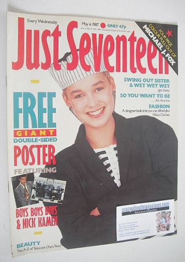 Just Seventeen magazine - 6 May 1987