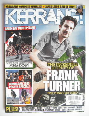 Kerrang magazine - Frank Turner cover (26 June 2010 - Issue 1318)