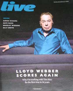 Live magazine - Andrew Lloyd Webber cover (18 July 2010)