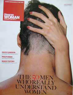 Observer Woman magazine - The 50 Men Who Really Understand Women cover (Feb