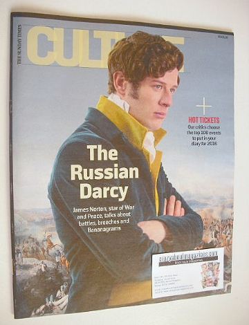 Culture magazine - James Norton cover (3 January 2016)