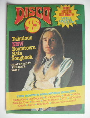 Disco 45 magazine - No 108 - October 1979 - Francis Rossi cover