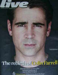 Live magazine - Colin Farrell cover (28 February 2010)