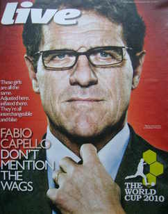 Live magazine - Fabio Capello cover (30 May 2010)