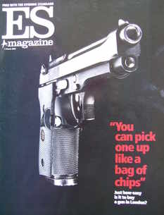 <!--2002-03-01-->Evening Standard magazine - Gun cover (1 March 2002)