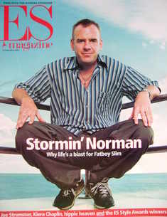 <!--2001-09-14-->Evening Standard magazine - Fatboy Slim cover (14 Septembe