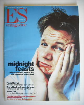 <!--1998-11-06-->Evening Standard magazine - Gordon Ramsay cover (6 Novembe