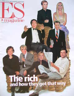 Evening Standard magazine - The Rich and How They Got That Way cover (16 November 2001)