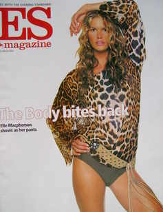 <!--2002-03-22-->Evening Standard magazine - Elle Macpherson cover (22 Marc