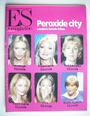 Evening Standard magazine - Peroxide City cover (19 October 2001)