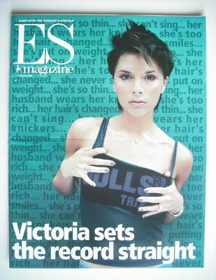 <!--2000-08-18-->Evening Standard magazine - Victoria Beckham cover (18 Aug