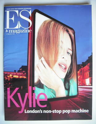 <!--2000-09-15-->Evening Standard magazine - Kylie Minogue cover (15 Septem