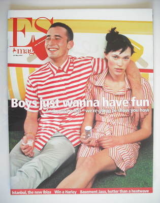 <!--2001-05-25-->Evening Standard magazine - Boys Just Wanna Have Fun cover