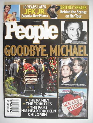 <!--2009-07-20-->People magazine - Goodbye Michael Jackson cover (20 July 2