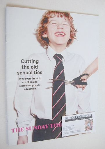 The Sunday Times magazine - Cutting The Old School Ties cover (7 February 2016)