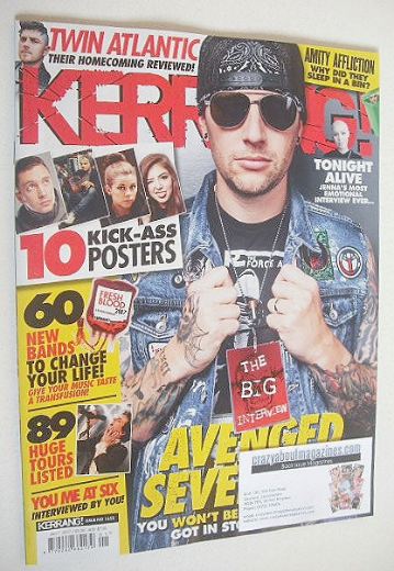Kerrang magazine - Avenged Sevenfold cover (7 January 2017 - Issue 1652)
