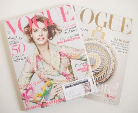 British Vogue magazine - December 2012 - Natalia Vodianova cover
