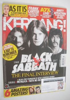Kerrang magazine - Black Sabbath cover (21 January 2017 - Issue 1654)