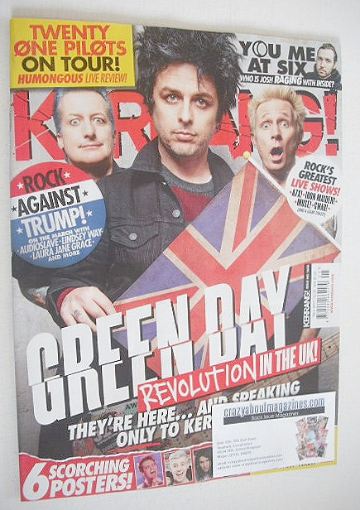 Kerrang magazine - Green Day cover (4 February 2017 - Issue 1656)