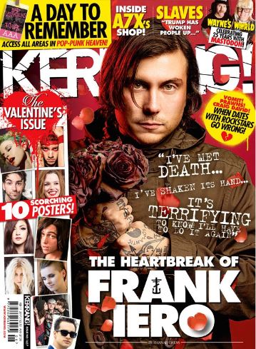 Kerrang magazine - Frank Iero cover (11 February 2017 - Issue 1657)