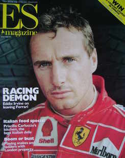 <!--1999-10-29-->Evening Standard magazine - Eddie Irvine cover (29 October