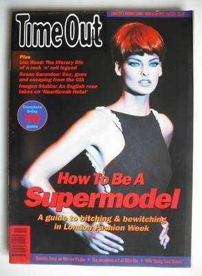 <!--1992-03-11-->Time Out magazine - Linda Evangelista cover (11-18 March 1