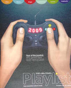The Times Playlist magazine - 24 October 2009 - Year Of The Joystick cover