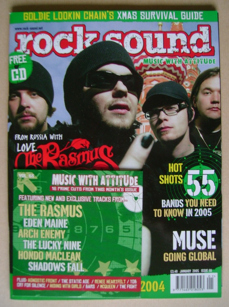 Rock Sound magazine - The Rasmus cover (January 2005)