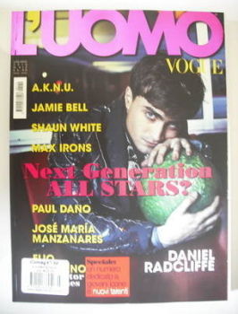 L'Uomo Vogue magazine - July/August 2010 - Daniel Radcliffe cover