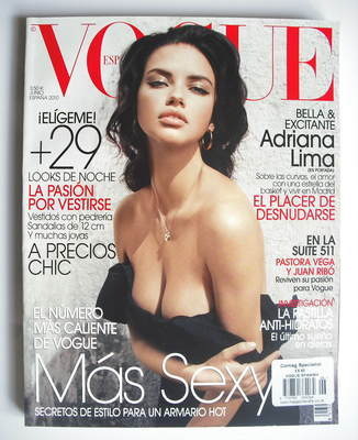 <!--2010-06-->Vogue Espana magazine - June 2010 - Adriana Lima cover